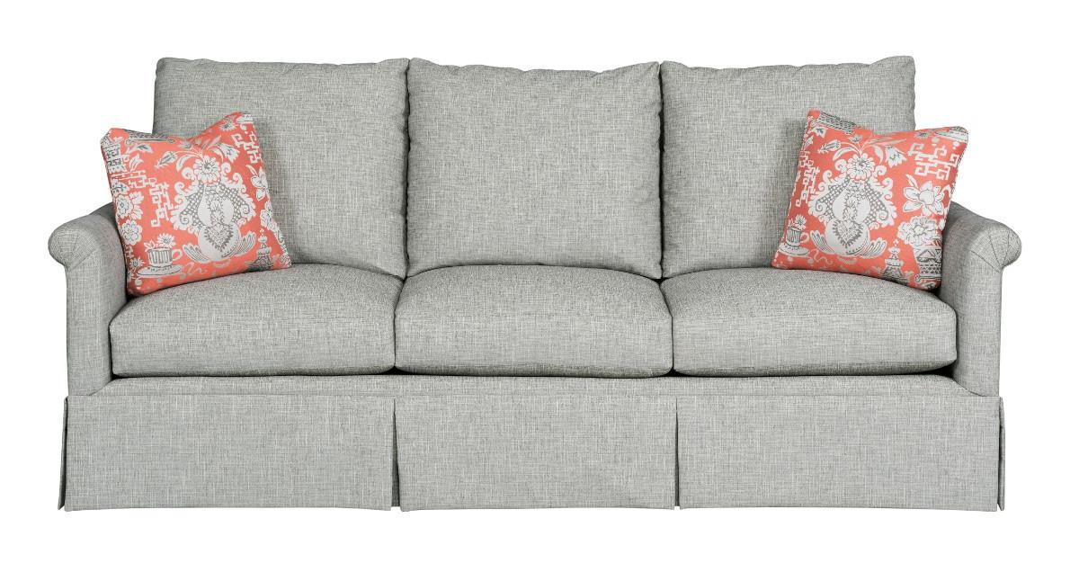 Kincaid Furniture Modern Select UPHX1287 Customizable Grand Sofa with Fan Pleated Arms and